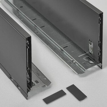 Лоток для столових приборів ORGA-BOX VII чорний 826x474 мм для кухонь Beeck, Siematic, Schröder, корпус 90 см