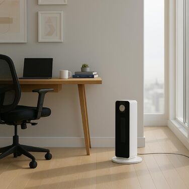 Електричний обігрівач та вентилятор Alpina - Турбо вентилятор з пультом та таймером, 2000W, регулювання температури 15-35°C