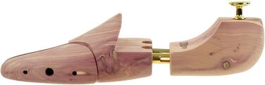 Sneakerprofi Shoe Stretcher made of Cedarwood, Genuine Wood for Women and Men with Double Spring, Optimal Fit and Ventilation, 1 Pair