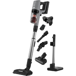 Пылесос AEG ANIMAL 8000 AP81AB25UG: аккумуляторный, 5-ступенчатая фильтрация, цифровая панель, насадки для шерсті тварин та для різних поверхонь, сірий