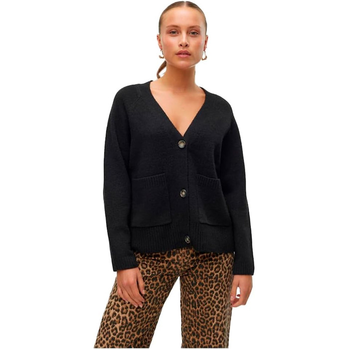 Жіноча в'язана кофта Vero Moda VMBOOM, чорна