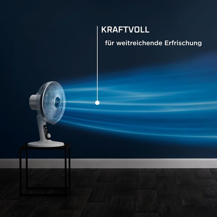 Вентилятор Rowenta Turbo Silence Extreme+ – тихий, потужний, 4 швидкості, автоматичне гойдання, білий, VU2731