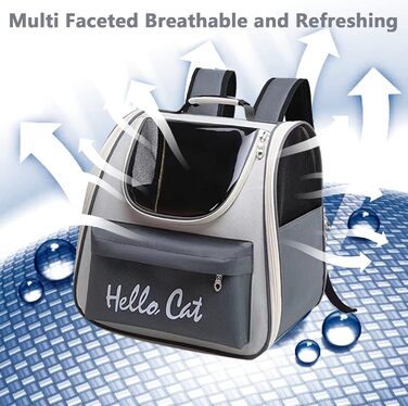 Рюкзак для тварин: переноска для собак та котів у формі космічної капсули. Зручний рюкзак для подорожей з двома пакетиками для відходів. Дихаючий рюкзак для великих котів та маленьких собак