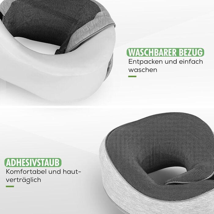 Подушка для шиї Näckenkissen: U-подібна подушка з Memory Foam, маска для сну та навушники.