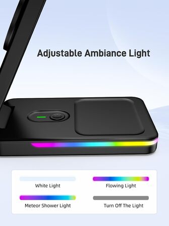 Магнітна зарядна станція 3-в-1 для Google Pixel Watch 3/2, Pixel 10/Pro/XL, 9/Pro/XL та Pixel Buds. Бездротовий зарядний пристрій Magsafe, складаний, для подорожей.