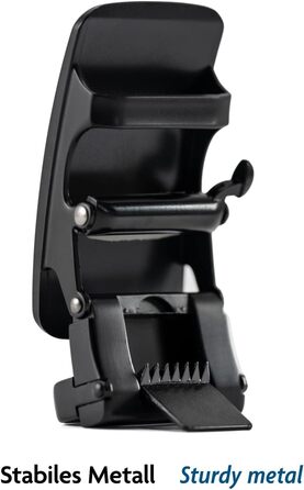 Чоловічий шкіряний ремінь Volmer ATG 01-bur-roma з автоматичною застібкою та регулюванням | Ширина 35 мм, довжина 125 см, колір бордовий