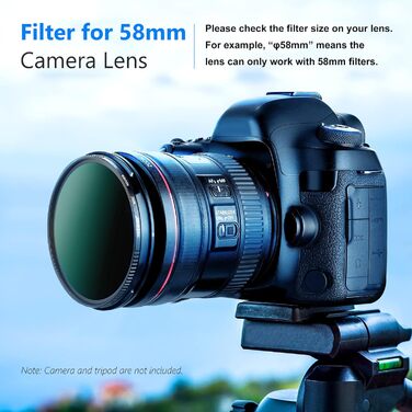 Фільтр ND1000 NEEWER 58mm - нейтральний, з нанопокриттям, HD скло, 10 ступенів