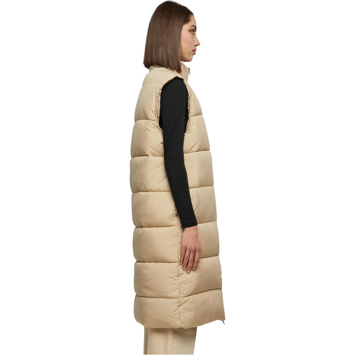 Жіночий жилет Urban Classics з пуховим наповнювачем, великий розмір 3XL, колір wet sand