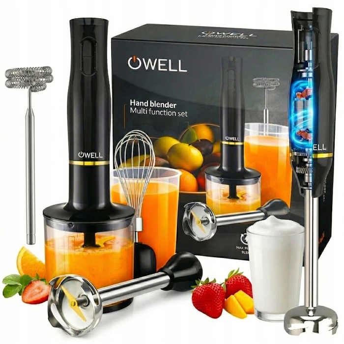 Ручний блендер OWELL OW4634 800 Вт, чорний