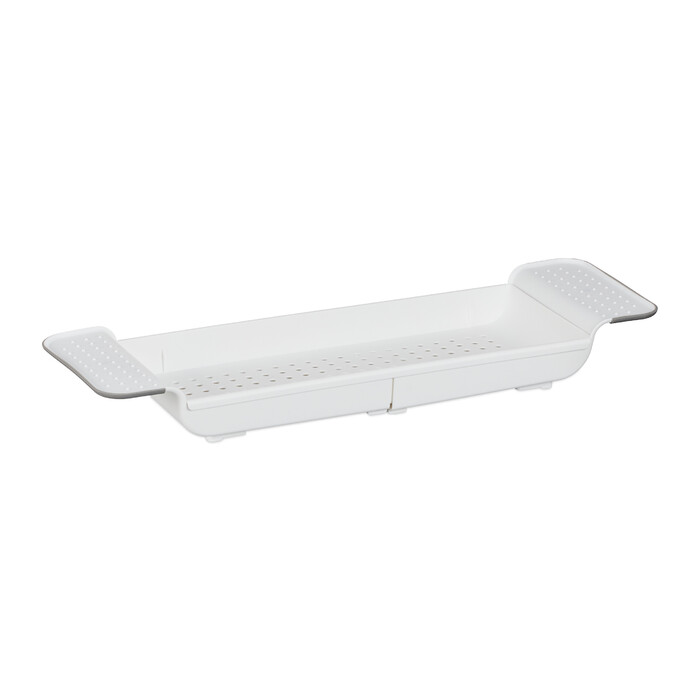 Relaxdays Extendable Bathtub Shelf