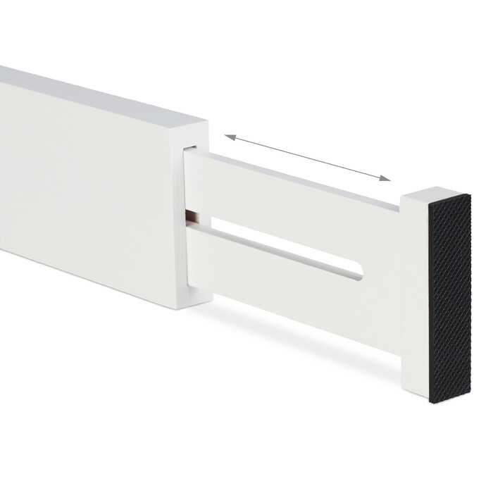 Relaxdays 4-Piece Drawer Dividers in White