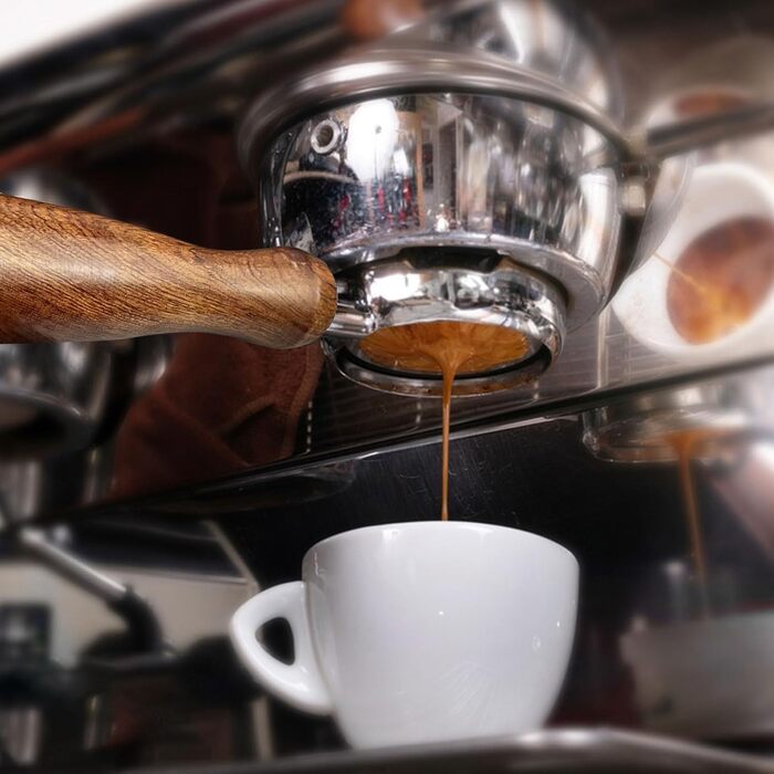 Портфільтр 54мм без дна TUAKIMCE для кавомашин Sage/Breville Barista 870/878/880, з багаторазовим фільтром, дерев'яна ручка, аксесуар для еспресо