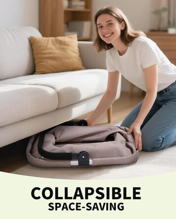 Складаний кошик для покупок 35L з 2 стійками, стабільний сімейний кошик з алюмінієвою ручкою, водонепроникний кошик для пікніка, практичний кошик для перенесення, великий для подорожей, кемпінгу, покупок, подарунка - Хакі