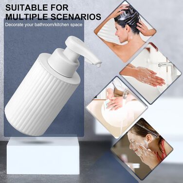 Phneems Automatic Soap Dispenser Electric Soap Dispenser Sensor with Sensor Automatic Foam Soap Dispenser Automatic Foam Dispenser No Touch Foam Dispenser for Bathroom, Kitchen, Office USB White