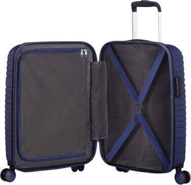 American Tourister Aero Racer Spinner 68 Expandable - 3.6 Kg Suitcase, 75.5 Liter, (Spinner 55, Nocturne Blue, 55 cm)