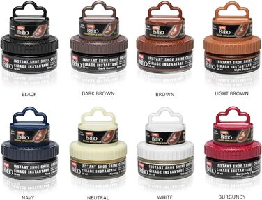 Moneysworth & Best Instant Shoe Shine Cream Kit with Applicator, Black, 50 ml