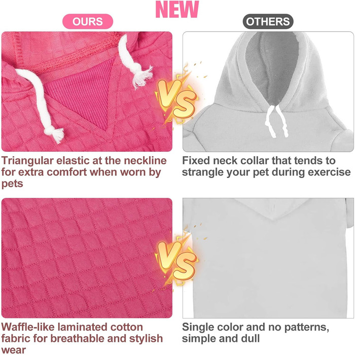 BEAUTYZOO Dog Hooded Sweatshirt for Small, Medium, and Large Dogs, Winter, Autumn, Warm Dog Clothes for Puppies, S, M, Dogs, Girls, Boys, Dog Sweater, Shirt, Hoodies with Pocket
