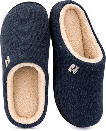 Чоловічі домашні тапочки RockDove з підкладкою Sherpa та піною Memory Foam, 44/45 EU, темно-синій