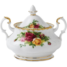Цукорниця з кришкою Royal Albert Old Country Roses, 325 мл, багатобарвна, фарфор