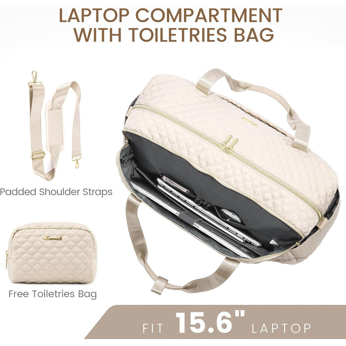 Спортивна сумка LOVEVOOK для жінок з відділенням для ноутбука, 35л. Ідеальна для подорожей, спортзалу та відпочинку.