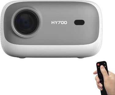 LQWELL HY300 PRO Mini Beamer: портативний проєктор 4K/1080p з Android 11, WiFi 6, Bluetooth 5.0, Airplay/Miracast, для Android/iPhone/PC/Mac/Switch