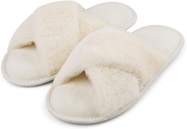 Жіночі плюшеві домашні тапочки Riehmot (38/39 EU, бежеві)