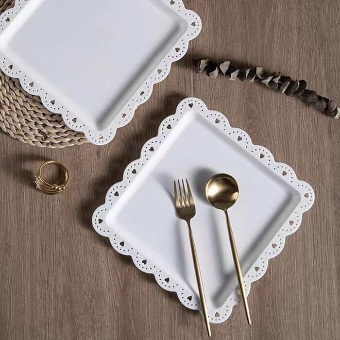 Підставка для тістечок Wagoodter 3 яруси, для тортів, десертів, на весілля, день народження, чаювання (біла)