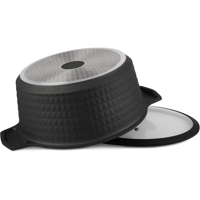 Набір каструль та сковорідок EDENBERG 15 предметів для індукційних плит, з антипригарним покриттям | Набір посуду, каструлі, сковороди для індукції EB-5645