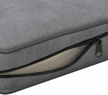 Софа для собак VidaXL, темно-сіра, 72x45x30 см, плюшеве ліжко для собак/кішок