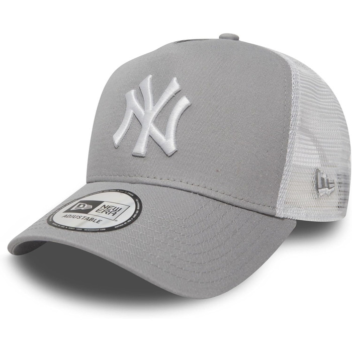 Кепка New Era Clean Trucker 2 Adjustable Cap NY Yankees Gray White - Офіційний мерч New York Yankees