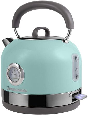 Електричний чайник Vintage Cuisine з термометром (м'ятний колір)
