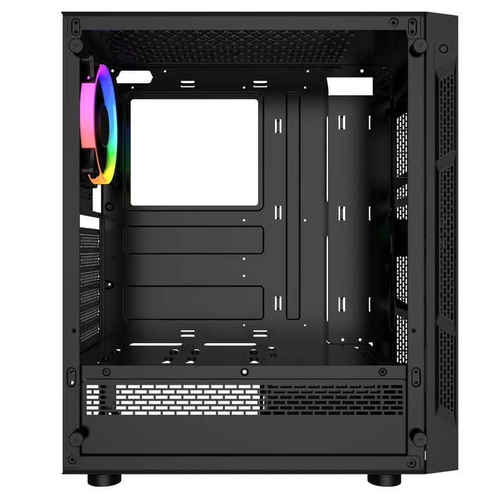 Корпус Gembird Fornax 2000 RGB Midi Tower, чорний