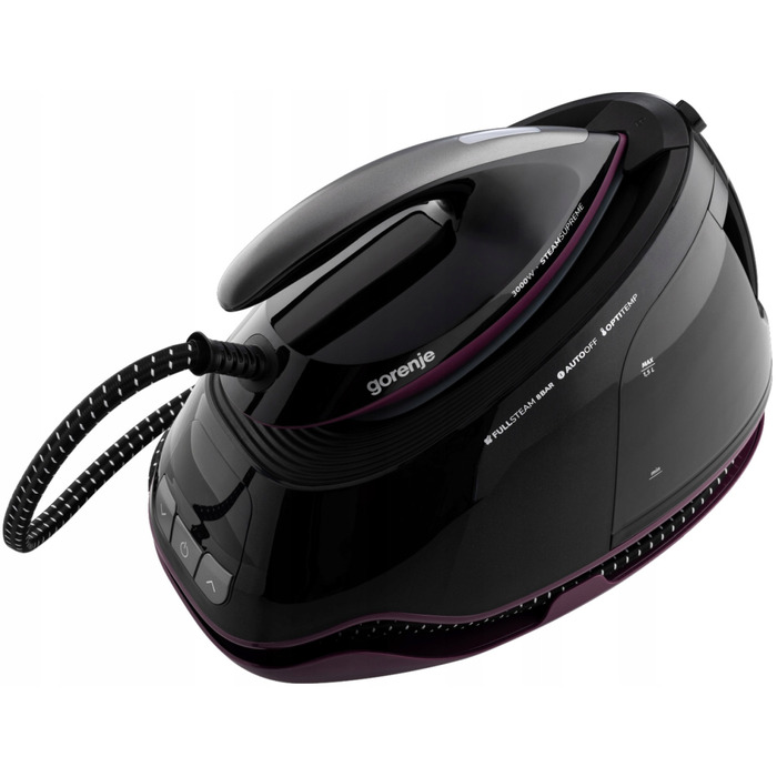 Парогенератор Gorenje SGD3000BKV, 3000 Вт, 480 г/хв, керамічна підошва, 8 бар