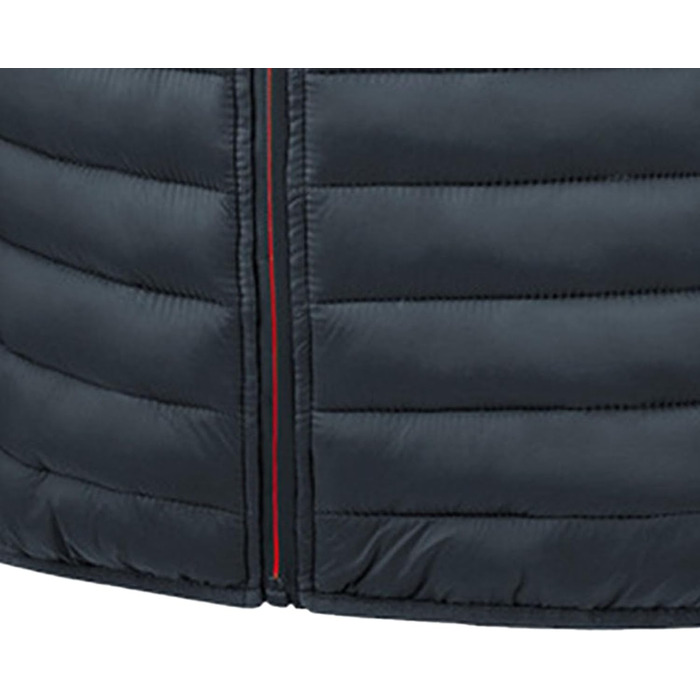 Чоловіча жилетка, утеплена, легка, тепла, для активного відпочинку, без рукавів, зимова, стегана, зі стійким коміром, слім-силует, чорний, XL