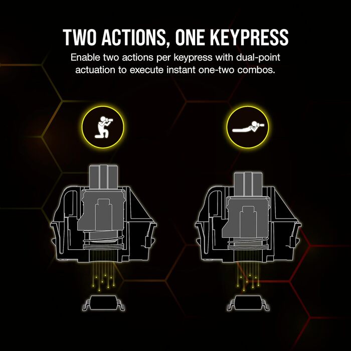 Ігрова механічна клавіатура Corsair K70 RGB MAX з магнітними перемикачами MGX, PBT Double-Shot клавіші, iCUE сумісність, QWERTY NA розкладка, сталевий колір