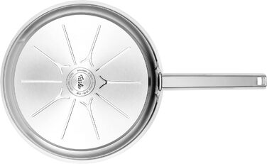 Сковорода Fissler Original-Profi Collection з нержавіючої сталі (Ø 28 см) з ручкою та внутрішньою шкалою, Novogrill, індукційне покриття 28 см