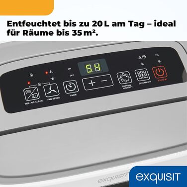 Зволожувач повітря Exquisit LE 2055 - 5.5 л, 400 Вт, 180 м³/год, таймер, захист від дітей, функція авторестарту