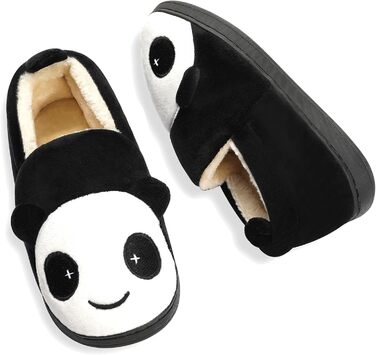 Чорні плюшеві тапочки для дому KVbabby: теплі, зручні, антиковзаючі, розмір 38/39 EU