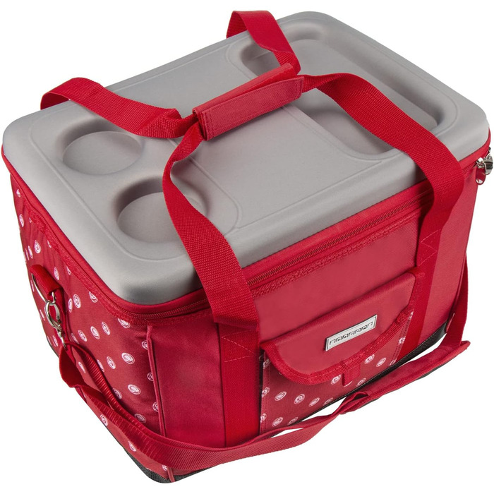 XL Cooler Bag 40 Liters - Insulated Bag Cooler Box Picnic Bag Color Choice (XL red and white polka dot PROMO)