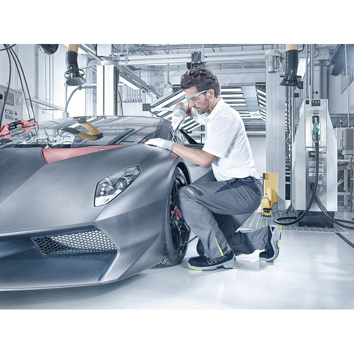 Робочі черевики Uvex 1 BOA S1 SRC, напівчеревики, легкі, чорно-лаймові (36 EU)