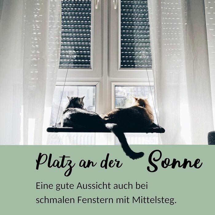 Ліжко-вікно для котів Riijk до 23 кг, чорне (M), 49 x 40 см