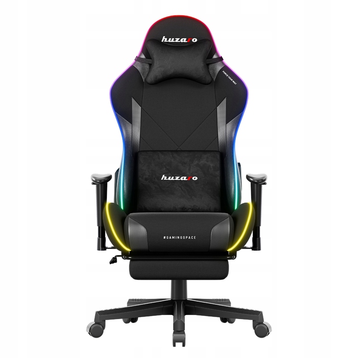 Ігрове та офісне обертове крісло Huzaro Force 5.7 RGB з підставкою для ніг