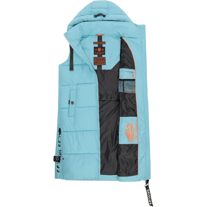 Жіноча степкова жилетка Navahoo з капюшоном, тепла, для активного відпочинку (L, небесно-блакитний)