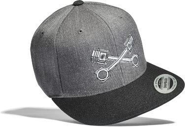Кепка Baddery Tuner Cap Flexfit Snapback Kolben - стильна кепка для чоловіків та жінок, універсальний розмір, сірий колір