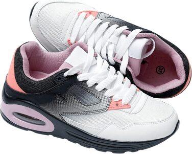 Жіночі кросівки JOMIX: спортивні, для бігу, з повітряною подушкою, антиковзкі, дихаючі, для фітнесу, залу, вулиці (41 EU, біло-фіолетові, трикотажні)