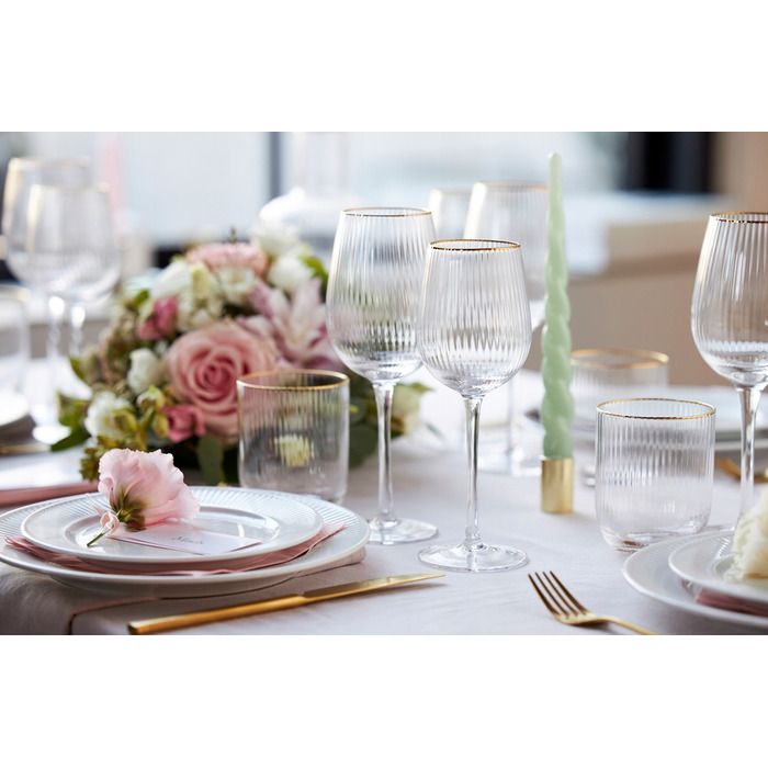 Келихи для білого вина Lyngby Glass Palermo, білі, 300 мл, 4 шт.