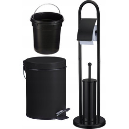 Набір для вбиральні: підставка для йоржка та відро для сміття