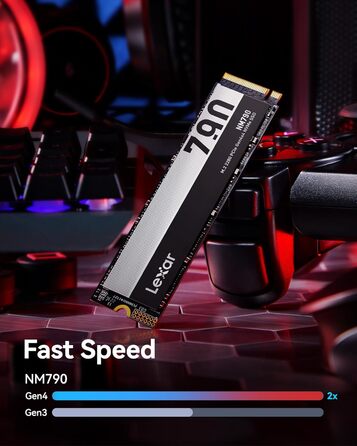 Lexar NM790 2TB SSD NVMe PCIe Gen4x4: Швидкий диск для PS5, ПК, ноутбука, геймерів