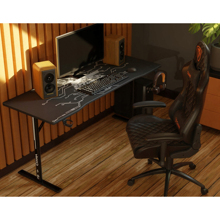 Письмовий стіл COBRA XL-Mate CRF160, Чорний