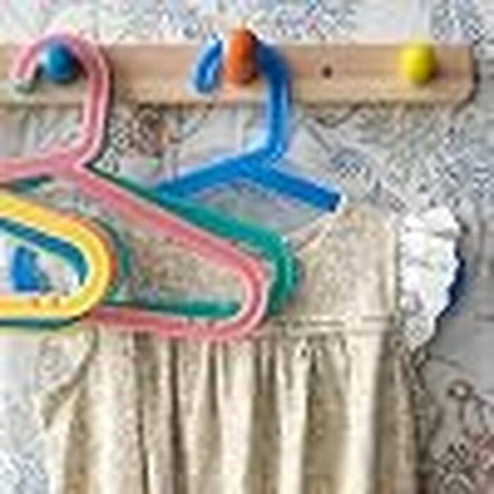 Дитячі вішаки для одягу IKEA BAGIS, пастельні кольори, набір 16 шт.